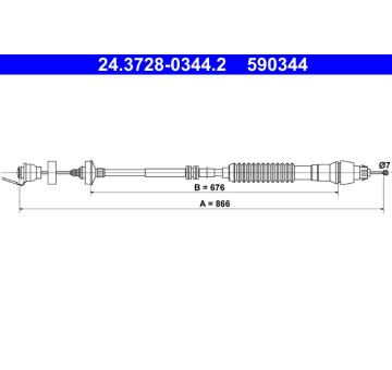 Tazne lanko, ovladani spojky ATE 24.3728-0344.2