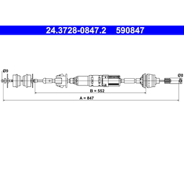Tazne lanko, ovladani spojky ATE 24.3728-0847.2