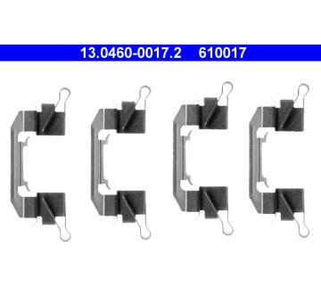 Sada prislusenstvi, oblozeni kotoucove brzdy ATE 13.0460-0017.2