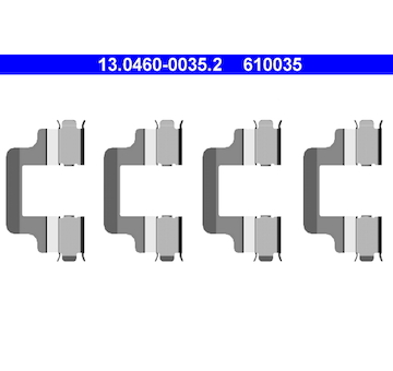 Sada príslużenstva oblożenia kotúčovej brzdy ATE 13.0460-0035.2