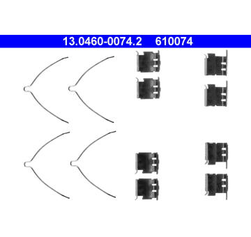 Sada prislusenstvi, oblozeni kotoucove brzdy ATE 13.0460-0074.2