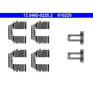 Sada prislusenstvi, oblozeni kotoucove brzdy ATE 13.0460-0225.2