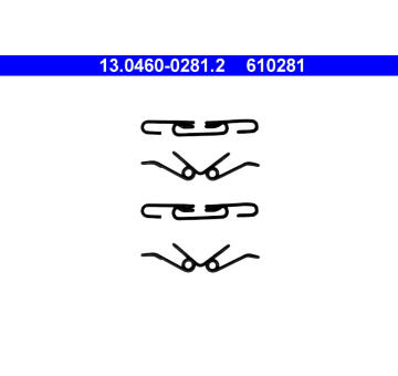 Sada prislusenstvi, oblozeni kotoucove brzdy ATE 13.0460-0281.2