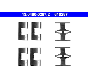 Sada příslušenství, obložení kotoučové brzdy ATE 13.0460-0287.2