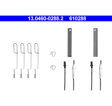 Sada prislusenstvi, oblozeni kotoucove brzdy ATE 13.0460-0288.2