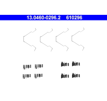 Sada příslušenství, obložení kotoučové brzdy ATE 13.0460-0296.2
