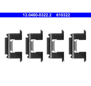 Sada příslušenství, obložení kotoučové brzdy ATE 13.0460-0322.2