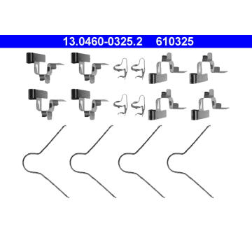 Sada příslušenství, obložení kotoučové brzdy ATE 13.0460-0325.2