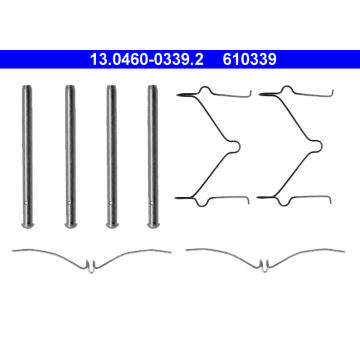 Sada príslużenstva oblożenia kotúčovej brzdy ATE 13.0460-0339.2