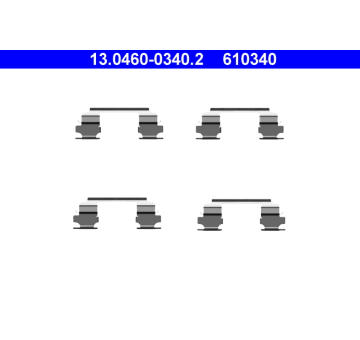 Sada prislusenstvi, oblozeni kotoucove brzdy ATE 13.0460-0340.2