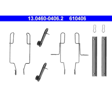 Sada prislusenstvi, oblozeni kotoucove brzdy ATE 13.0460-0406.2