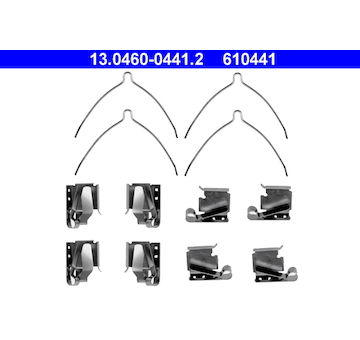 Sada prislusenstvi, oblozeni kotoucove brzdy ATE 13.0460-0441.2