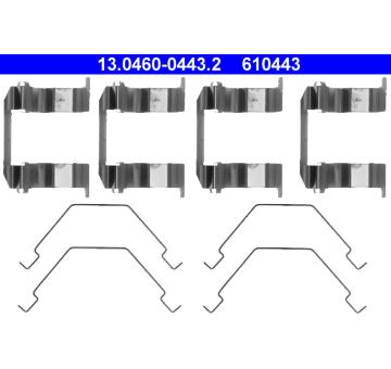 Sada prislusenstvi, oblozeni kotoucove brzdy ATE 13.0460-0443.2
