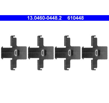 Sada příslušenství, obložení kotoučové brzdy ATE 13.0460-0448.2