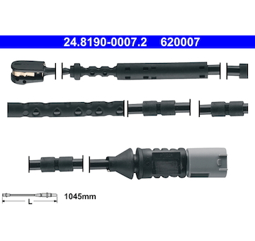 Výstrażný kontakt opotrebenia brzdového oblożenia ATE 24.8190-0007.2
