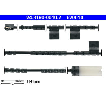 Výstražný kontakt, opotřebení obložení ATE 24.8190-0010.2