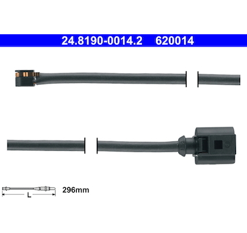 Vystrazny kontakt, opotrebeni oblozeni ATE 24.8190-0014.2