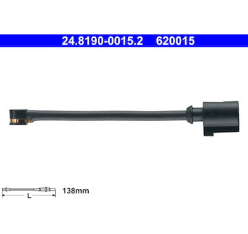 Vystrazny kontakt, opotrebeni oblozeni ATE 24.8190-0015.2
