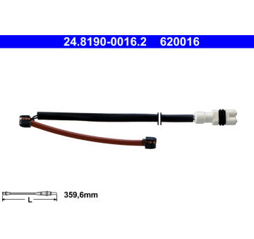 Výstražný kontakt, opotřebení obložení ATE 24.8190-0016.2