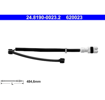 Vystrazny kontakt, opotrebeni oblozeni ATE 24.8190-0023.2
