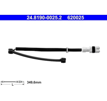 Vystrazny kontakt, opotrebeni oblozeni ATE 24.8190-0025.2