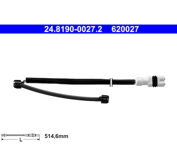 Vystrazny kontakt, opotrebeni oblozeni ATE 24.8190-0027.2