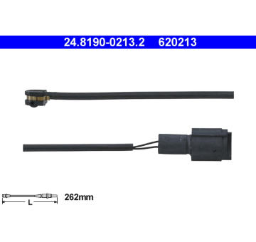 Výstrażný kontakt opotrebenia brzdového oblożenia ATE 24.8190-0213.2
