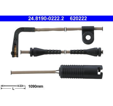 Vystrazny kontakt, opotrebeni oblozeni ATE 24.8190-0222.2