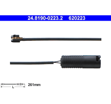 Vystrazny kontakt, opotrebeni oblozeni ATE 24.8190-0223.2