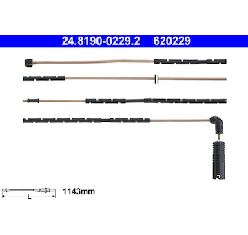 Vystrazny kontakt, opotrebeni oblozeni ATE 24.8190-0229.2