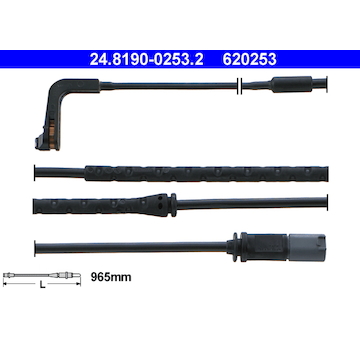 Vystrazny kontakt, opotrebeni oblozeni ATE 24.8190-0253.2