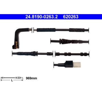Výstražný kontakt, opotřebení obložení ATE 24.8190-0263.2