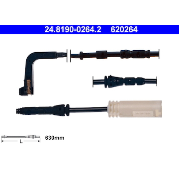 Výstražný kontakt, opotřebení obložení ATE ATE 24.8190-0264.2