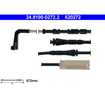 Vystrazny kontakt, opotrebeni oblozeni ATE 24.8190-0272.2
