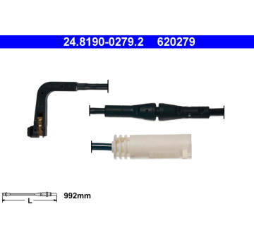 Vystrazny kontakt, opotrebeni oblozeni ATE 24.8190-0279.2