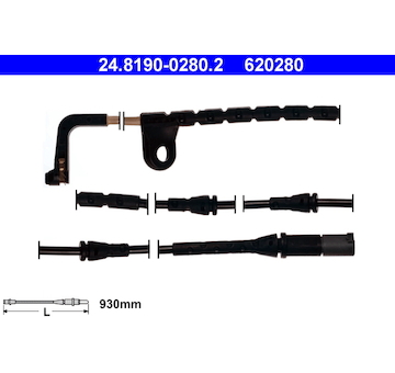 Výstražný kontakt, opotřebení obložení ATE 24.8190-0280.2