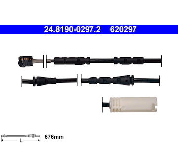 Výstražný kontakt, opotřebení obložení ATE ATE 24.8190-0297.2