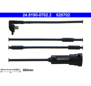 Vystrazny kontakt, opotrebeni oblozeni ATE 24.8190-0702.2