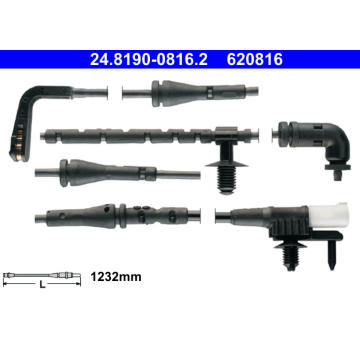 Výstrażný kontakt opotrebenia brzdového oblożenia ATE 24.8190-0816.2