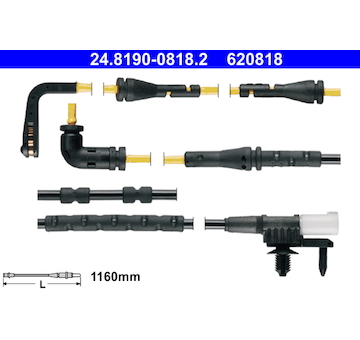 Výstražný kontakt, opotřebení obložení ATE 24.8190-0818.2