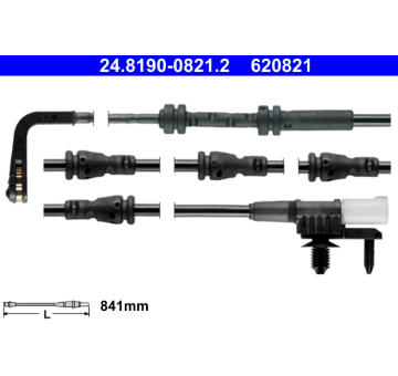 Vystrazny kontakt, opotrebeni oblozeni ATE 24.8190-0821.2