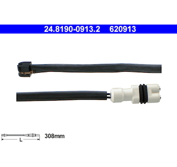 Vystrazny kontakt, opotrebeni oblozeni ATE 24.8190-0913.2