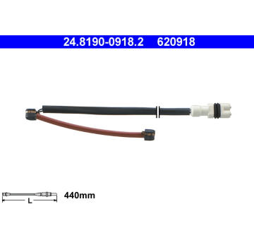 Vystrazny kontakt, opotrebeni oblozeni ATE 24.8190-0918.2
