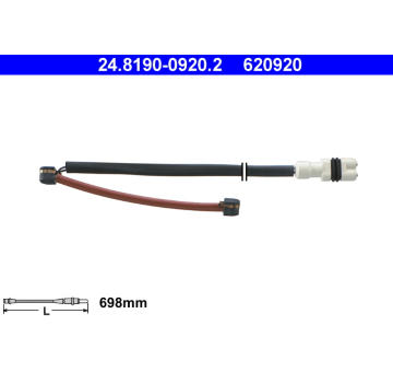 Výstražný kontakt, opotřebení obložení ATE 24.8190-0920.2