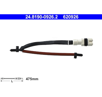 Vystrazny kontakt, opotrebeni oblozeni ATE 24.8190-0926.2