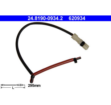 Vystrazny kontakt, opotrebeni oblozeni ATE 24.8190-0934.2