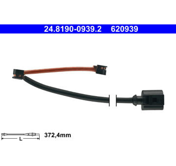 Vystrazny kontakt, opotrebeni oblozeni ATE 24.8190-0939.2