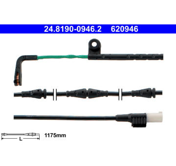Výstražný kontakt, opotřebení obložení ATE 24.8190-0946.2