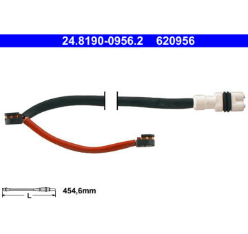 Výstražný kontakt, opotřebení obložení ATE ATE 24.8190-0956.2