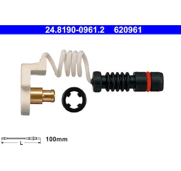 Vystrazny kontakt, opotrebeni oblozeni ATE 24.8190-0961.2